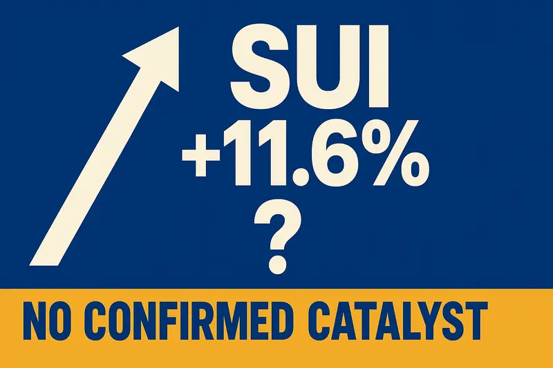 Sui’s 11.6% jump has no confirmed single catalyst