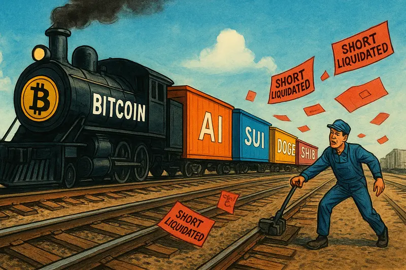 Bitcoin’s breakout sparks a leveraged crypto rotation into AI, memes and L1s