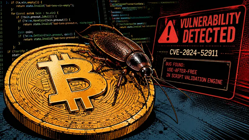 Bitcoin Just Had Its First-Ever Memory Bug, and Nearly Half the Network May Still Be Exposed