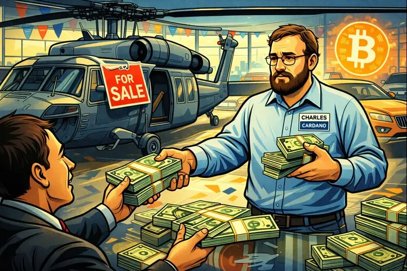 Cardano Founder: “I am gonna sell my Blackhawk, mothball the jet, sell my Lamborghinis. Just go all in.