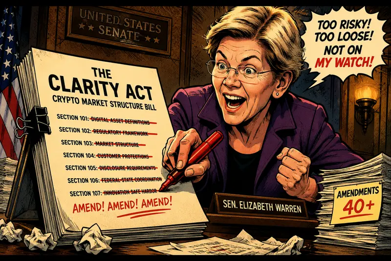 CLARITY Act Heads Into Senate Chaos as Lawmakers Flood Crypto Bill With Amendments