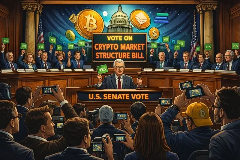 Crypto’s Defining Moment: U.S. Senate Set to Vote on Landmark Market Structure Bill