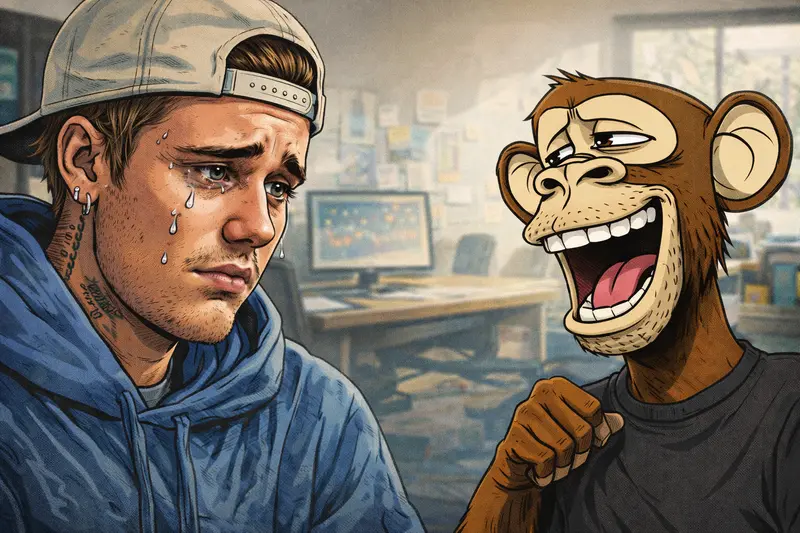 From $1.3 Million to $12,000: The Brutal Collapse of Justin Bieber’s Bored Ape