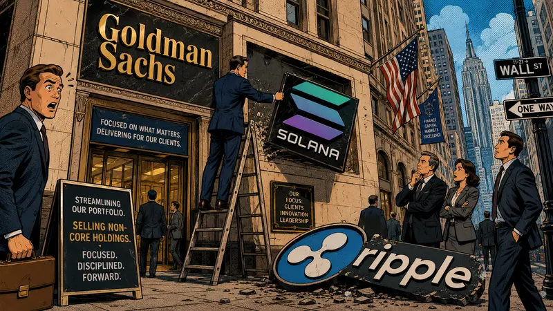 Goldman’s Solana and XRP Exit Sends a Brutal Message: Wall Street’s Crypto Filter Is Getting Narrower