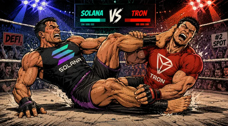 Solana and Tron Are Locked in a Battle for DeFi’s No. 2 Spot