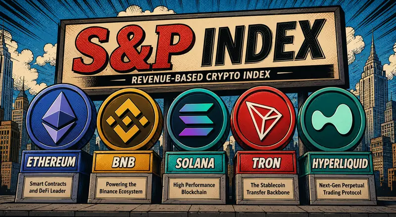 S&P’s First Revenue-Based Crypto Index Leaves Bitcoin Behind