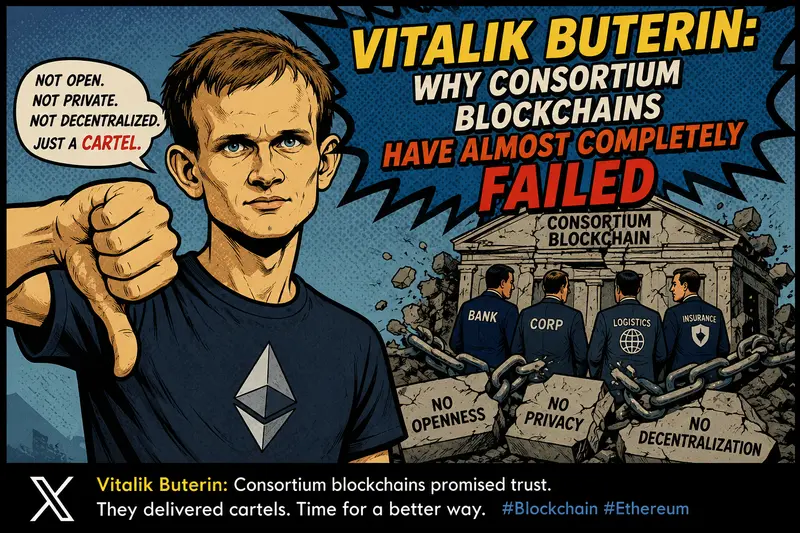 Vitalik Buterin’s Enterprise Blockchain Verdict: The Consortium Chain Dream Is Over