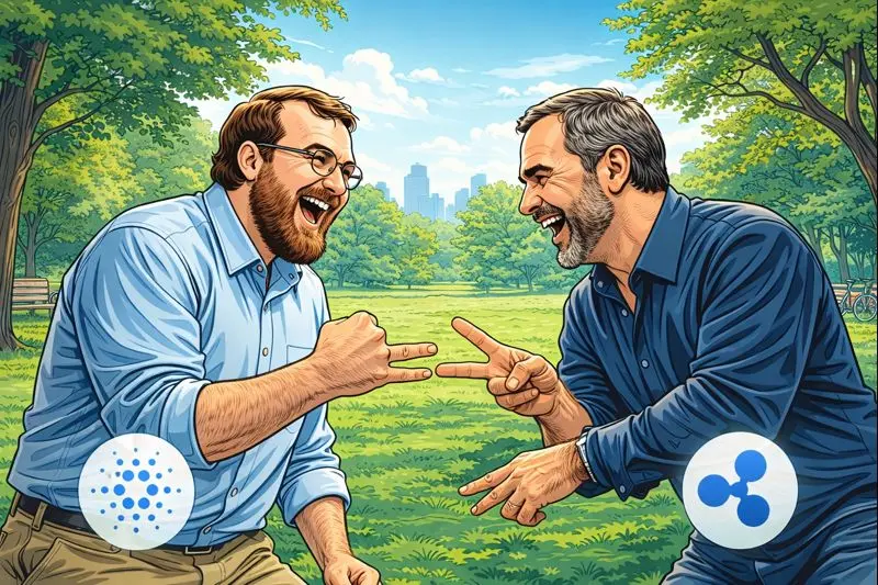 When Titans Clash: Charles Hoskinson Calls Out Brad Garlinghouse, A Rift Over Crypto’s Soul